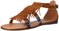 Minnetonka Maui, Damen Knöchelriemchen Sandalen, Braun (Brown BAZ), 38 EU