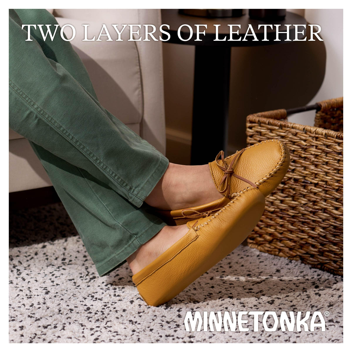 Minnetonka Herren Double Deerskin Softsole 816Mokassin