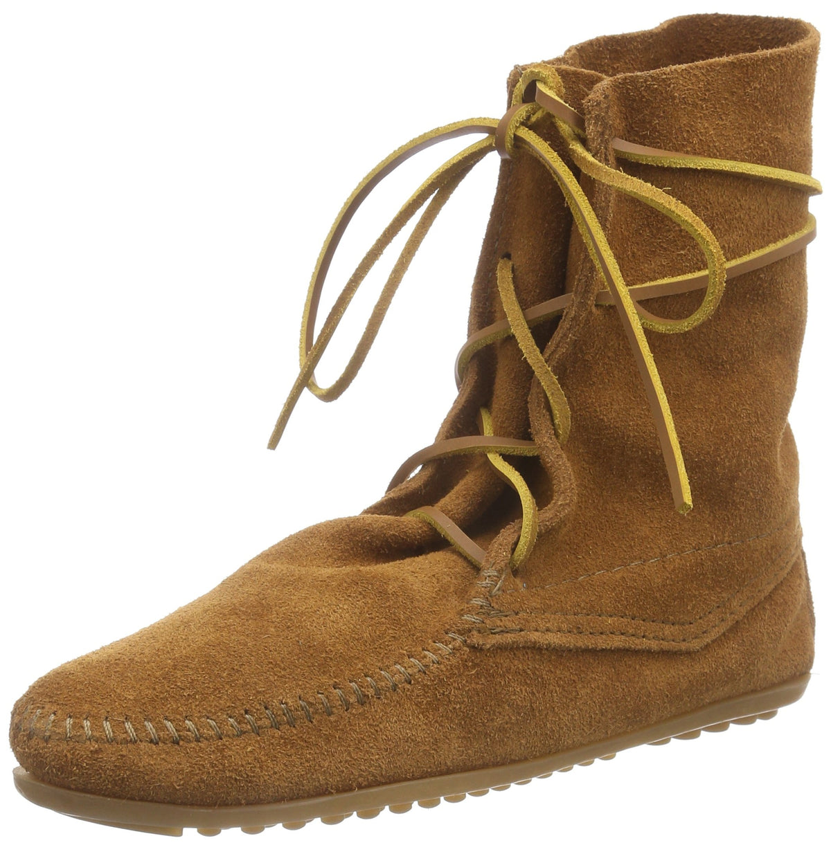 Minnetonka Damen Moto Tramper Mokassin Stiefel, Braun (Brown)