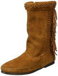 Minnetonka Damen Lunafringeboot Mokassin Stiefel