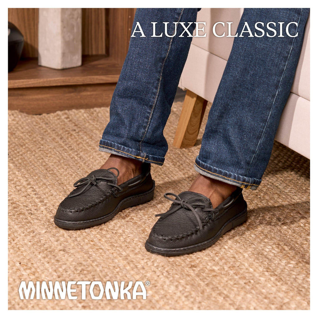 Minnetonka Herren 890 Moosehide Classic Mokassins, Schokoladenbraun, 41 1/3 EU