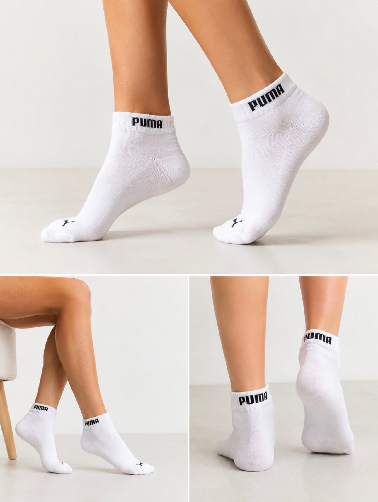 Puma Unisex Quarter Socken Damen & Herren 3-9 Paar Rabatt