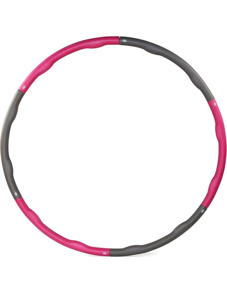 Gymnastikreifen 1,2Kg grau/pink | Fitness Reifen Bauchtrainer Gewichte